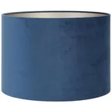 Light & Living Lampenschirm Velours Blau 40x30cm