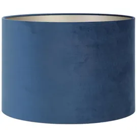Light & Living Lampenschirm Velours Blau 40x30cm