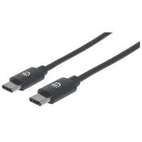 Manhattan USB-C 2 m Schwarz