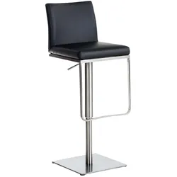 CLP Barhocker Panama Kunstleder schwarz/edelstahl
