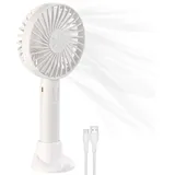 Pearl 3in1-Hand- & Tisch-Ventilator mit Handy-Halterung, Akku- & USB-Betrieb