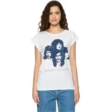 MERCHCODE Kings of Leon Silhouette Tee Weiß S