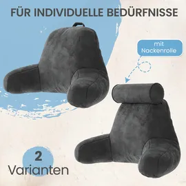 eloneo Rückenkissen 50 x 76 x 46 cm Grau