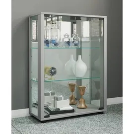 VCM Vitrine Sintalo 60 x 25 x 80 cm Silber