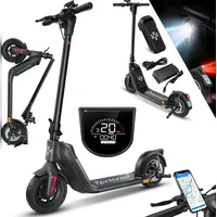 KESSER KESSER® E-Scooter mit Straßenzulassung 40km Reichweite Faltbarer Elektro 36V / 10 Ah Batterie Roller Belastung bis 120kg 450W Motor 10" Reifen LCD-Display und universelle Smartphonehalterung