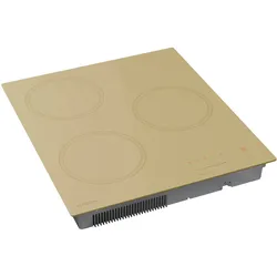 Klarstein Victoria Induktionskochfeld | 45 cm | 6.600 W | 3 Kochfelder | Slider-Control | Boost Creme