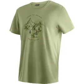 Maier Sports Dieter Print Männer Funktionsshirt - XXXL - green foam