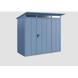 Hörmann Ecostar Gerätehaus Elegant-P 2,48 x 1,53 m Taubenblau
