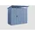 Hörmann Ecostar Gerätehaus Elegant-P 2,48 x 1,53 m Taubenblau