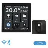 Shelly Wall Display Black + Blu H&T Black Thermostat Smart-Home-Disply