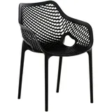 CLP Air XL Stapelstuhl 57 x 60 x 81 cm schwarz