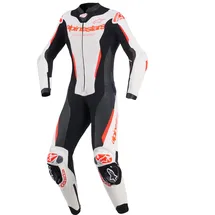 Alpinestars Stella Gp-r7 Lederkombi - Weiß/Schwarz/Neon-Rot / 46
