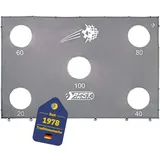 Best Sporting Fußballtor Torwand 280er mit 5 Schußlöchern grau