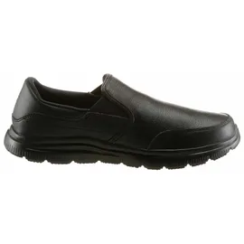 SKECHERS Herren Flex Advantage Sr Bronwood Trainers, Black Leather, 39.5 EU