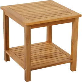 Garden Pleasure IOWA Beistelltisch 45 x 45 x 45 cm Braun