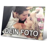 PhotoFancy® - Acryl Glas mit Foto bedrucken - Acrylglas personalisieren - Foto-Aufsteller mit eigenem Motiv selbst gestalten (29,7 x 21 cm)