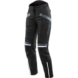 Dainese Tempest 3 D-Dry, Textilhose Wasserdicht, Herausnehmbares Thermofutter, Knieschutz, Schwarz/Schwarz/Ebony, 52