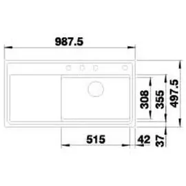 Blanco Zenar XL 6 S-F DampfgarPlus weiß + Excenterbetätigung + InFino + Holzschneidbrett