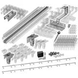 avoltik Halterung Ziegeldach Montageset Befestigung f 10 Solarmodule Solarmodul-Halterung, (Avoltik Montageset für 10 Solrmodule., Das robuste Dach Solarhalterung Set besteht aus vielen Einzelteilen) silberfarben