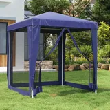 Partyzelt m Netz-Seitenwänden Pavillon Festzelt Garten 2x2 4x4/6/9 2.5x2.5m Weiß