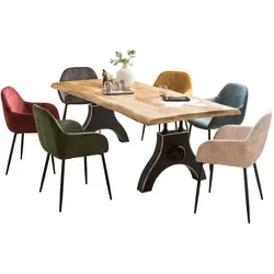 Tisch 160x90 Mango natur Holztisch Esstisch Speisetisch Esszimmer Wohnzimmer
