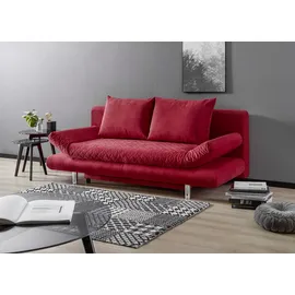 XORA Schlafsofa Sorini, Rot, Textil, Uni, 2-Sitzer, Füllung: Schaumstoff, 194x73x91 cm, Stoffauswahl, Kinder- & Jugendzimmer, Jugendmöbel, Jugendsofas