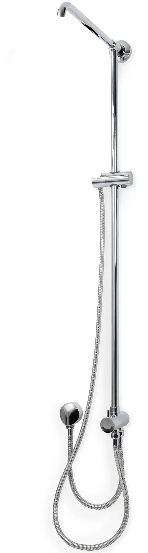 Duschsystem UNO – Duschstange 103,8 cm mit Brauseschläuchen und Wandarm für K