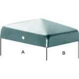 E-NORMpro Zaunpfahl 120 x 120 cm Grau/Feuerverzinkt