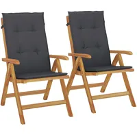 VidaXL Gartenstuhl 51 x 27,5 x 27 cm Teak