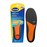 Scholl GelActiv Work Einlegesohlen für Frauen, ganztägiger Komfort bei der Arbeit, hält die Füße frisch und kühl, Stoßdämpfung und komfortable Polsterung mit GelWave-Technologie, Größe 36-40.5
