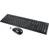 Logilink Wireless Tastatur DE Set schwarz (ID0104)