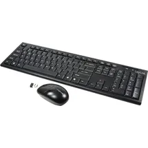 Logilink Wireless Tastatur DE Set schwarz (ID0104)