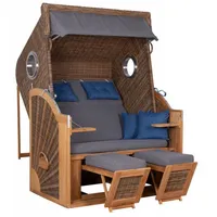 DeVries Strandkorb PURE® CLIFF XL SUN PE Des. 486