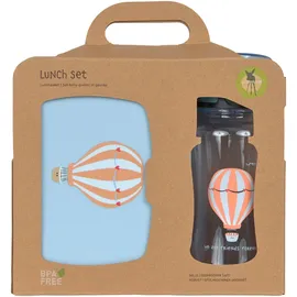 Lässig Brotdose & Trinkflasche Set - Lunch Set mit Lunchbox und Trinkflasche (460 ml)/Tiny Drivers Balloon