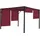 MCW Pergola Beja 4 x 4 m bordeaux rot
