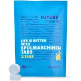 Future Stories Spülmaschinen-Tabs, 80 Stück Geschirrspüler-Tabs für Reinigung, Fettlösung, Glanz, plastikfolienfrei - Zitrus