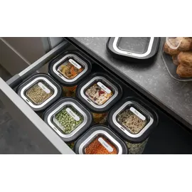 GEFU Vorratsdose Pantry schwarz 11 cm x 11 cm x 7,5 cm 0,4 l