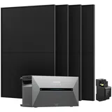 Anker Balkonkraftwerk 1820W Solaranlage Anker Solix Solarbank 2 E1600 Pro mit Smart Meter, (4xAstronergy 455wp Paneele und Smart Meter im Lieferumfang enthalten), Speicher mit integriertem Wechselrichter, All-in-One 1600 Wh Akku