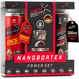 NanoBorTeX Motor Power Set – Motorölzusatz & Dieselsystemreiniger mit BOR Nano-Technologie für maximalen Motorschutz, reduzierte Reibung und Spritersparnis – 300ml Additiv für alle Motorentypen