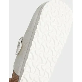 Birkenstock Boston Suede Holzschuhe Antique White 40