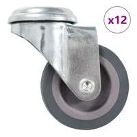 VidaXL 12 Stk. Lenkrollen mit Bolzenloch 50 mm -