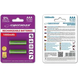Esperanza AAA 1000 mAh 2 St.