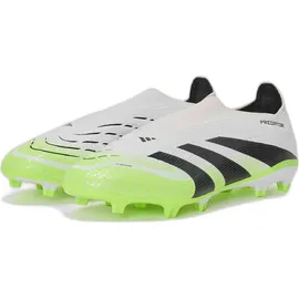 adidas Predator League Laceless FG/MG Herren Cloud White/Core Black/Lucid Lemon 43 1/3