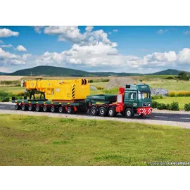 Kibri Fahrzeuge MAN SK mit Scheuerle Plattformwagen Schienenkran Oberteil 13600 H0