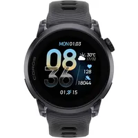 COROS Pace 4 GPS 43 mm Silikonarmband Black Crystal 22 mm