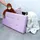 Intirilife Sitzbank Faltbar Rosa 76 x 38 x 38 cm
