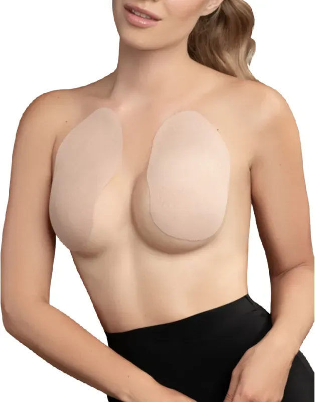 BYE-BRA  Brustverstärker + 3 Paar Satin - Beige / G-H