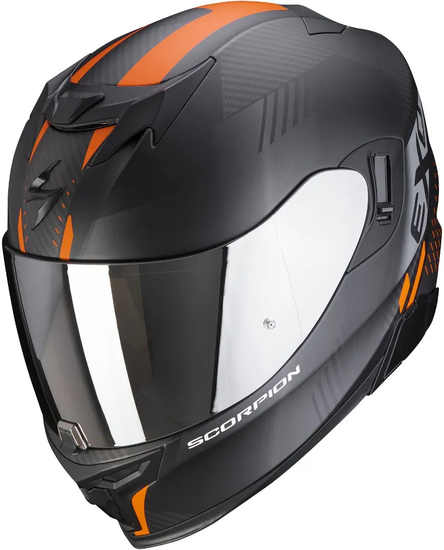 Scorpion EXO-520 Air Laten Helm, zwart-oranje, XL Voorman