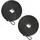 Relaxdays Gummiseil 2er Set, Auto, Kofferraum, 7,5m, Expanderseil, Schlaufe, Anhänger - Camping, Planenspanner, Schwarz