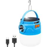 Led-solar-campinglampe, Usb-aufladbare Laterne, Tragbare Und Wasserdichte Campinglampe, 3 Beleuchtungsmodi Für Zelte, Camping Und Wandern